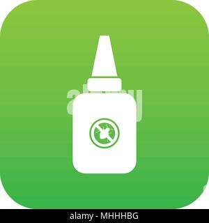 Insect spray icon digital green Stock Vector
