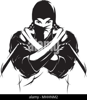 Illustration vector graphic of Cartoon Ninja Flying. Perfect for ico, logo,  sticker, tattoo 16700839 Vector Art at Vecteezy