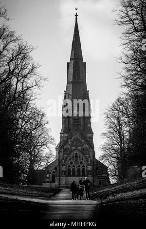 St. Mary's Church, Studley Royal, Fountains Abbey, Ripon, North Yorkshire Stock Photo