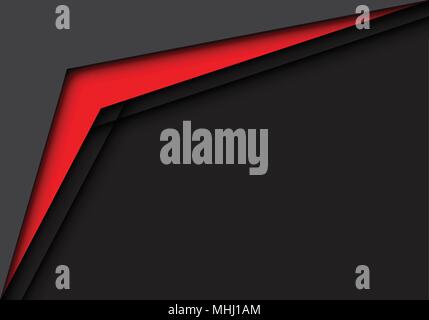 Abstract red arrow overlap on hexagon mesh design modern futuristic ...