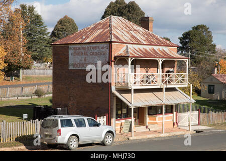 Hill End, New South Wales, Australia. Old shop and residence in the old gold mining town of Hill End in the central west of New South Wales. Stock Photo