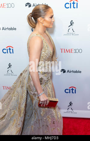New York, NY - April 24: Jennifer Lopez attends 2018 Time 100 Gala at Jazz at Lincoln Center on April 24, 2018 in New York City. Stock Photo