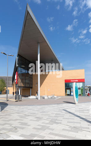 Modern architecture buildings at Orbital Shopping Park developed by British Land, north Swindon, Wiltshire, England, UK Stock Photo