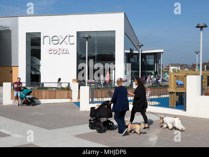 Next Costa shops at Orbital Shopping Park developed by British Land, north Swindon, Wiltshire, England, UK Stock Photo