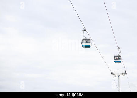Funicular Ropeway funicular or ropeway and public transport through gulf or river or ...