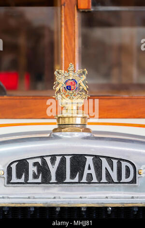 Leyland name plate, 1923 Stock Photo