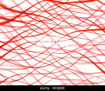 Abstract Blue Wave on Red Background. Vector Illustration Stock Vector