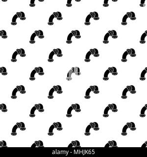 Curved pipe pattern vector seamless Stock Vector