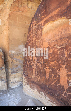 rochester panel petroglyphs near emery, utah Stock Photo