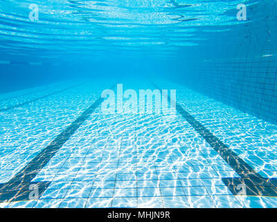 Underwater view of the swimming pool Stock Photo
