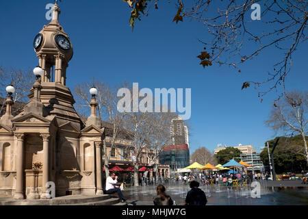 centennial memorial fountain centenary square parramatta new south wales australia Stock Photo