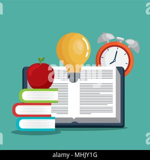 education easy learning set icons Stock Vector