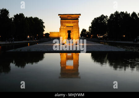 Temple of Debod, Templo de Debod, Madrid, Spain Stock Photo