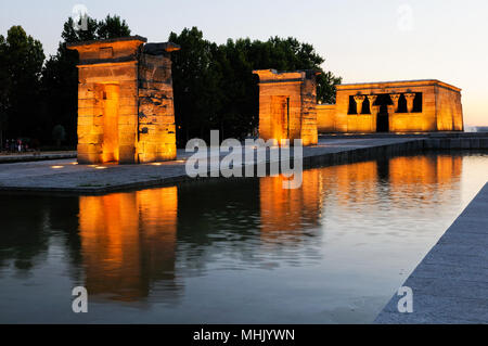 Temple of Debod, Templo de Debod, Madrid, Spain Stock Photo