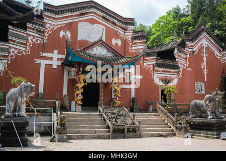 Front view of palace in Enshi Tusi imperial ancient city in Hubei China Stock Photo
