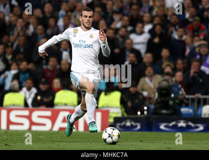 Madrid, Spain. 1st May, 2018. Bale (Real Madrid) during the UEFA Champions League Semi Final Second Leg match between  Real Madrid and Bayern Munchen at the Santiago Bernabeu. Credit: SOPA Images Limited/Alamy Live News Stock Photo
