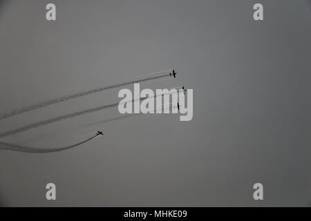 Zhengzhou, Zhengzhou, China. 1st May, 2018. Zhengzhou, CHINA-1st May 2018: The closing ceremony of the Zhengzhou Air Show 2018 is held in Zhengzhou, central China's Henan Province. Credit: SIPA Asia/ZUMA Wire/Alamy Live News Stock Photo