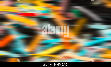 Abstract festive background from colored strips. Motley spatial texture with iridescent colors causes a 3D sense. Idea of celebration or party. Stock Photo