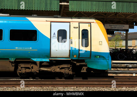 Arriva Trains Wales Class 175 175001 at Cardiff Central Statio Stock Photo