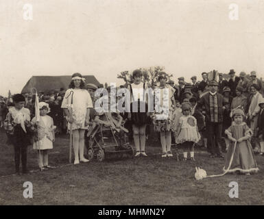 Children in fancy dress at a carnival or fete Stock Photo