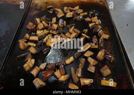 Italian Panini with chips in florence Stock Photo