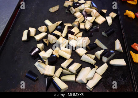 Italian Panini with chips in florence Stock Photo
