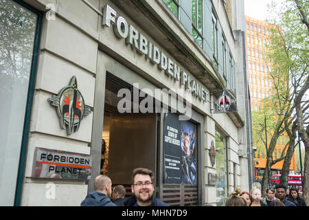 Forbidden Planet store on Shaftesbury Avenue, London, WC2, UK Stock Photo