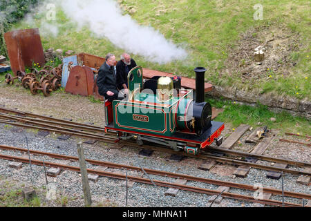 Engine Katie at Ravenglass Station on a siding of the narrow guage ...