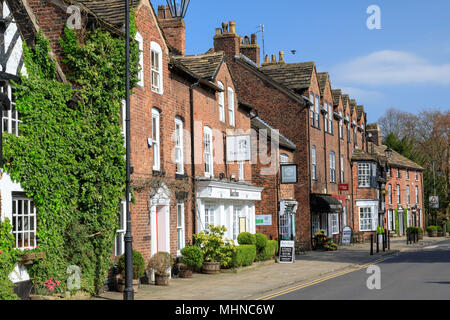 Prestbury is a historic village in Cheshire East It has buildings and a church that date back hundreds of years Stock Photo