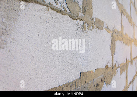 Gray wall of foam blocks on glutinous solution 2018 Stock Photo