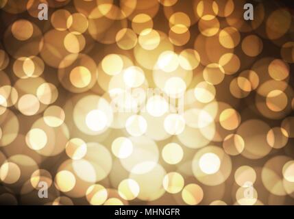 Gold light bokeh blur luxury background vector illustration. Stock Vector