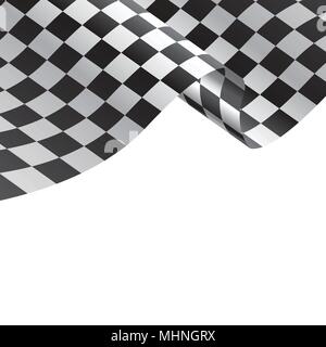 Checkered Flag vector illustration on white background Stock Vector ... Repeating Checkered Flag Background