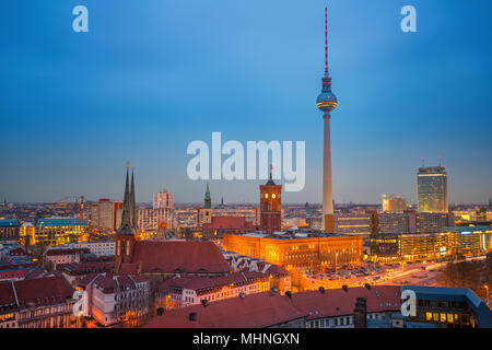 Berlin aerial view, Germany Stock Photo