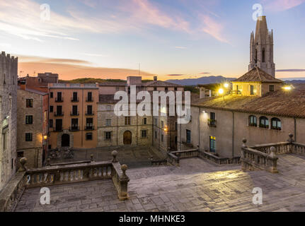 View from the Girona Cathedral - Catalonia, Spain Stock Photo