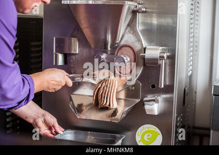 making ice cream Stock Photo