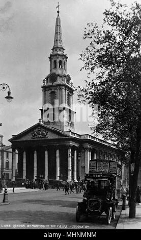 St Martin in the Fields, Trafalgar Square, London Stock Photo