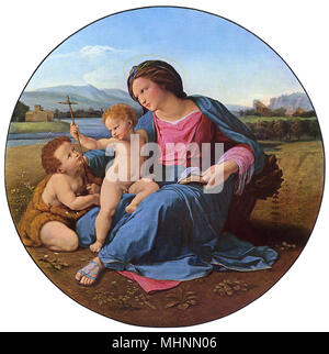 The Alba Madonna, by Raphael Stock Photo