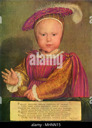 Edward VI as a Child, by Hans Holbein the Younger Stock Photo
