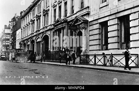 Post Office in Wimpole Street, London W1 Stock Photo