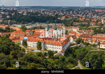 View of Basilica of the Assumption of Our Lady - Prague, Czech R Stock Photo