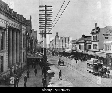 Queen Street, Auckland, New Zealand Stock Photo