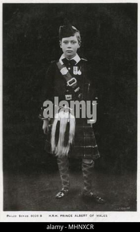 Prince Albert of Wales, later King George VI Stock Photo