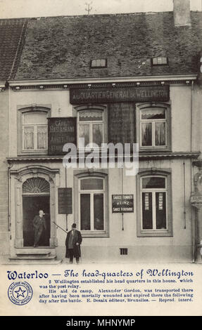 Wellington's headquarters, Waterloo, Belgium Stock Photo