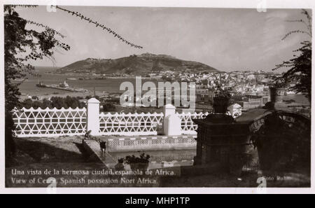 View of Ceuta, Spanish city in Morocco, North Africa Stock Photo