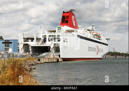 Destination Gotland, Ferry to Gotland, Gotlandsfärjan (Sweden Stock ...