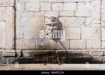 Tagliacozzo (Italy) - A small pretty village in the province of L'Aquila, in the mountain region of Abruzzo, during the spring. The historic center. Stock Photo