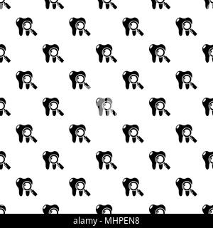 Dental examination pattern vector seamless Stock Vector