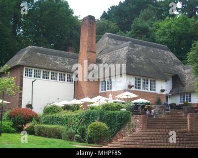 Drum Inn, designed by Edwin Lutyens,at Cockington Village, near Torquay, Devon, Englnd Stock Photo