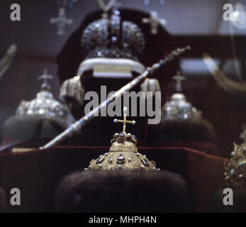 Monomakh's Cap, Kremlin Armoury Museum, Moscow Stock Photo