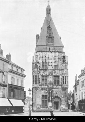 EURE-ET-LOIR. Hôtel de ville de Dreux 1903 old antique vintage print picture Stock Photo